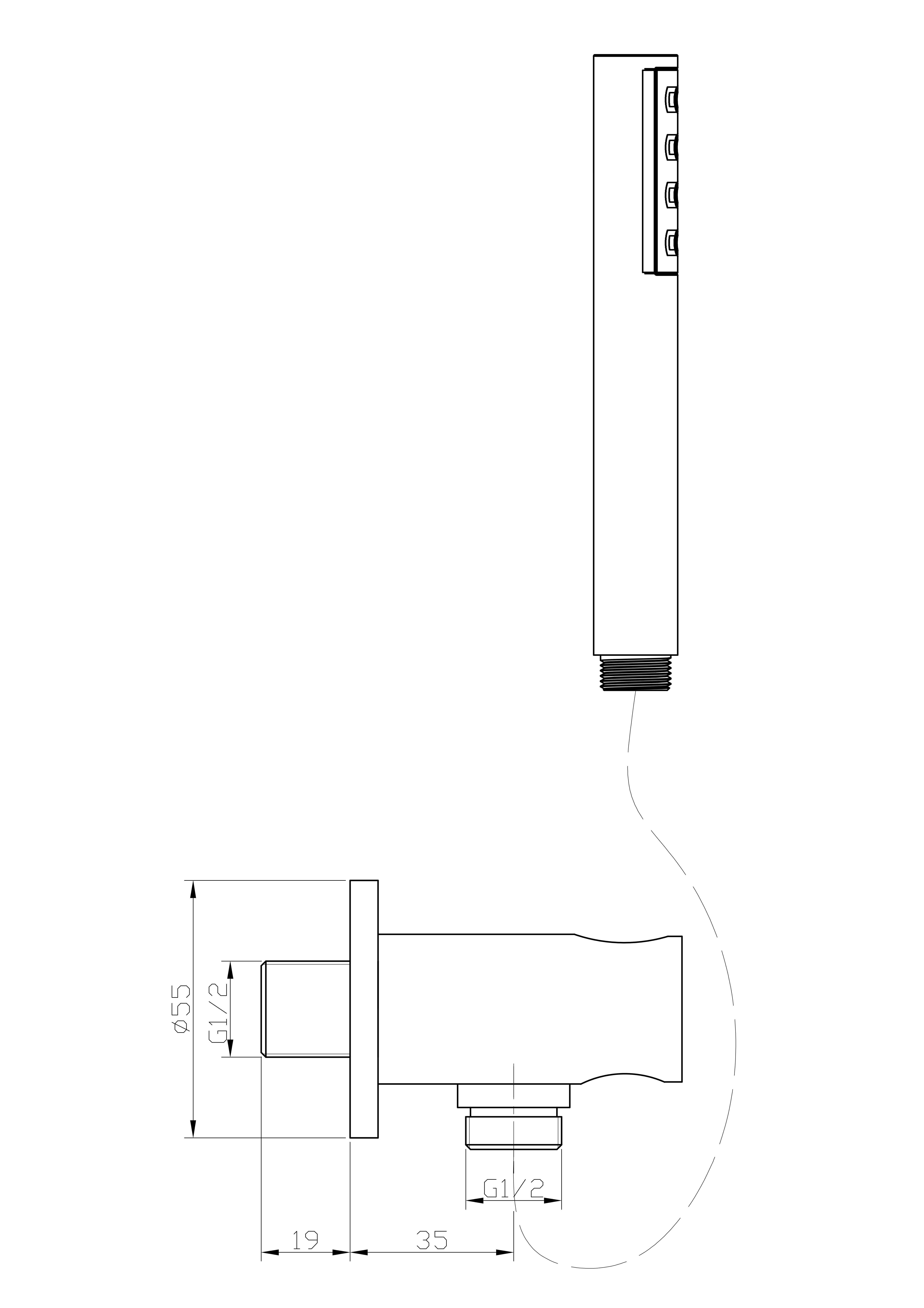 Приобрести belbagno ручной душ ancona , хром ancona-dfc-crm