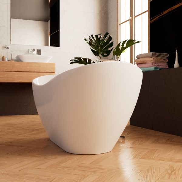 Приобрести frank акриловая ванна f6107 white,170х75 см, отдельностоящая