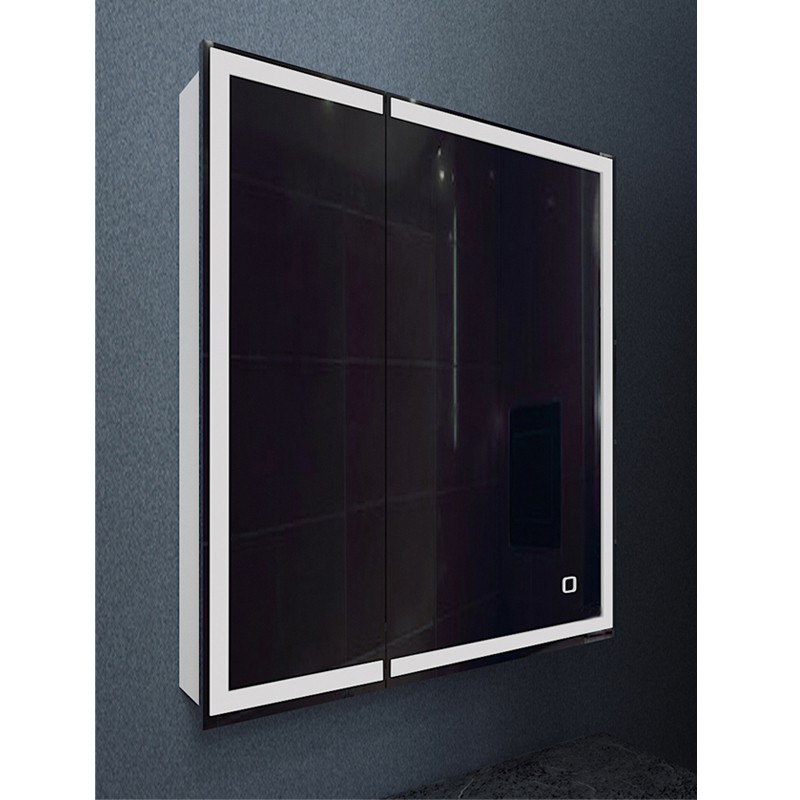 Приобрести зеркало шкаф azario фиджи flip 50x75 см с подсветкой, сенсорный включатель, диммер, белое cs00075843