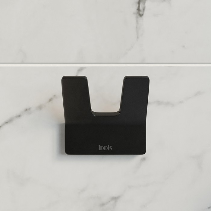 Приобрести iddis крючок двойной slide 75мм, черный матовый slibs20i41