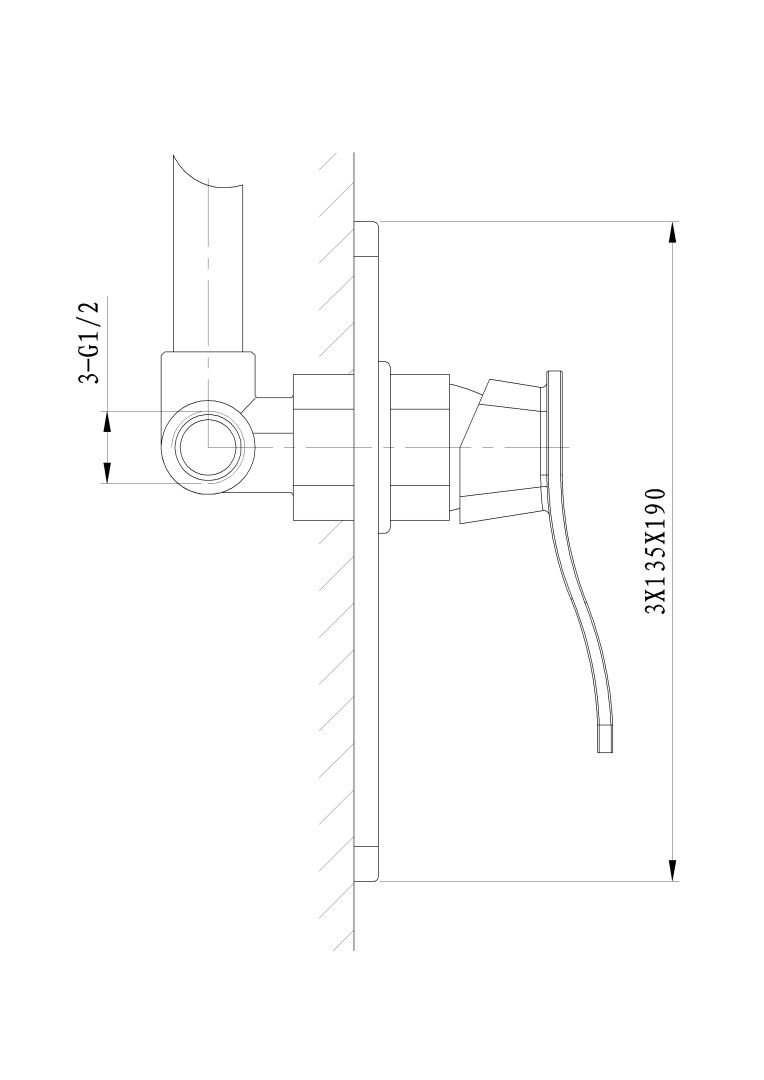 Приобрести смеситель для душа встраиваемый wonzon & woghand navia, хром (ww-184700-cr)