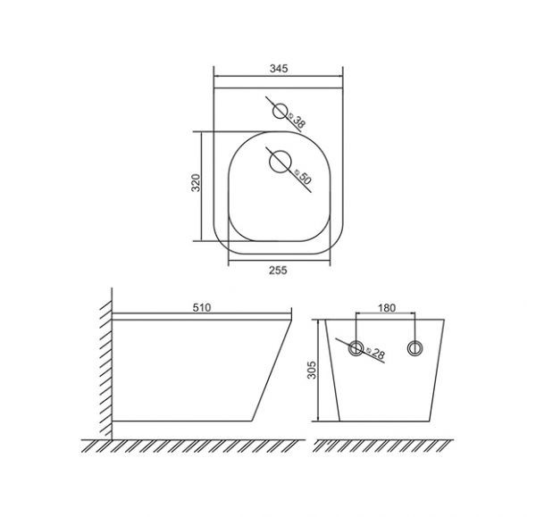 Приобрести биде подвесное sole cube