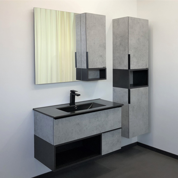 Приобрести сomforty тумба с раковиной "франкфурт-90", светлый бетон с раковиной