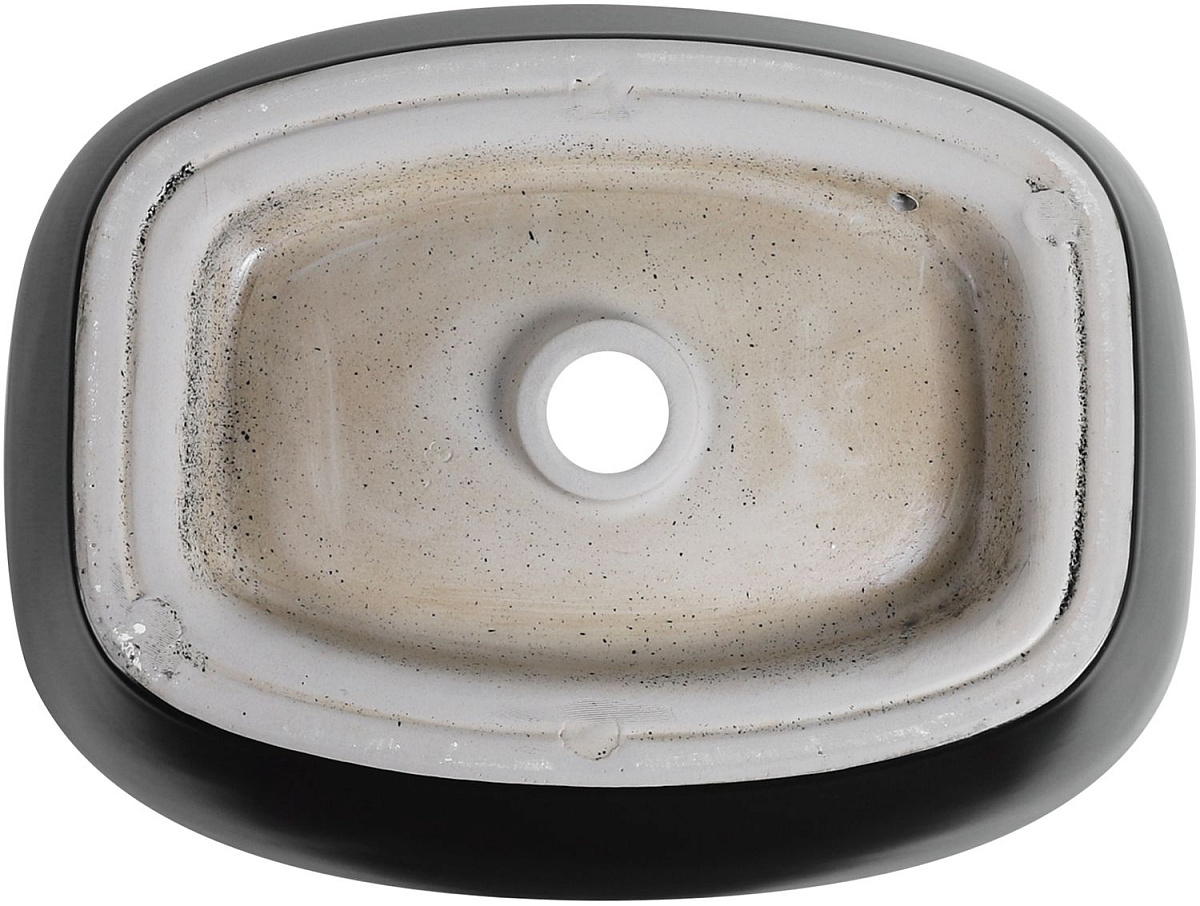 Приобрести aquanet раковина fine-1-mb 50х38 см, черный матовый