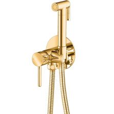 Grocenberg Смеситель с гигиеническим душем, золото GB001GO