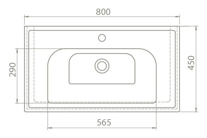 Приобрести opadiris тумба напольная с раковиной палермо 80 см, белая матовая