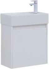Aquanet Тумба с раковиной Nova Lite 50 см, белая глянец (1 дверца)