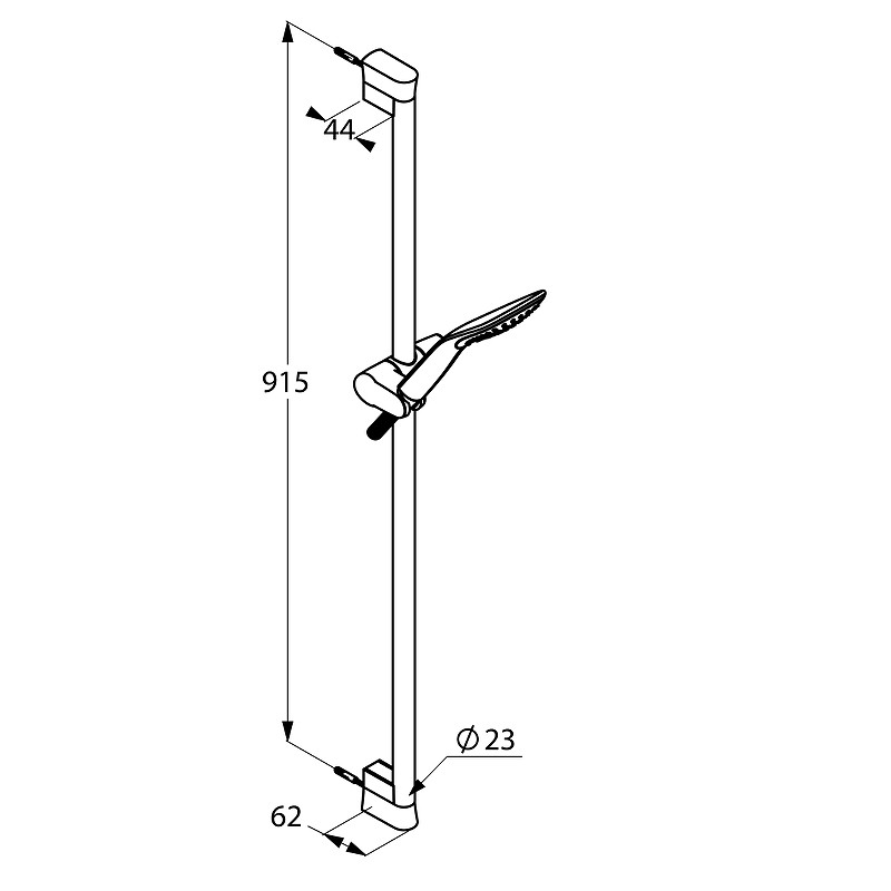 Приобрести kludi душевой гарнитур fizz 1s, 900 мм, хром 6764005-00