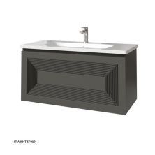 Caprigo Тумба с раковиной MODO Quarta 100 см, графит