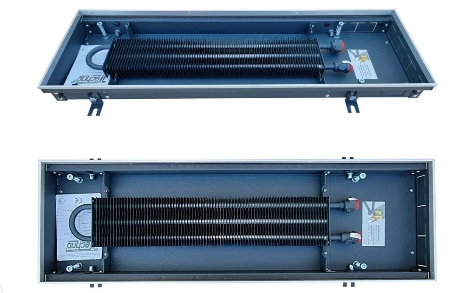 Приобрести techno внутрипольный радиатор usual kvz 200-65-2000, без решетки, 37579