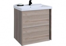 Тумба подвесная с раковиной Акватон Стоун 60 см 1A231401SX850, 1WH302421, сосна арлингтон