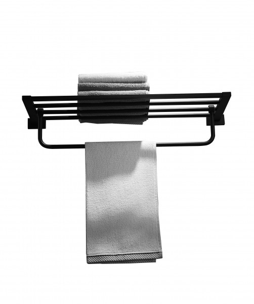 Приобрести полотенцедержатель с полкой vieir v5019c черный