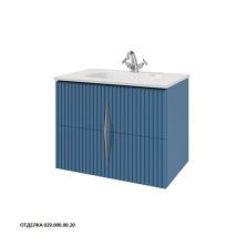 Caprigo Тумба с раковиной NOVARA 75 см, голубая, эмаль