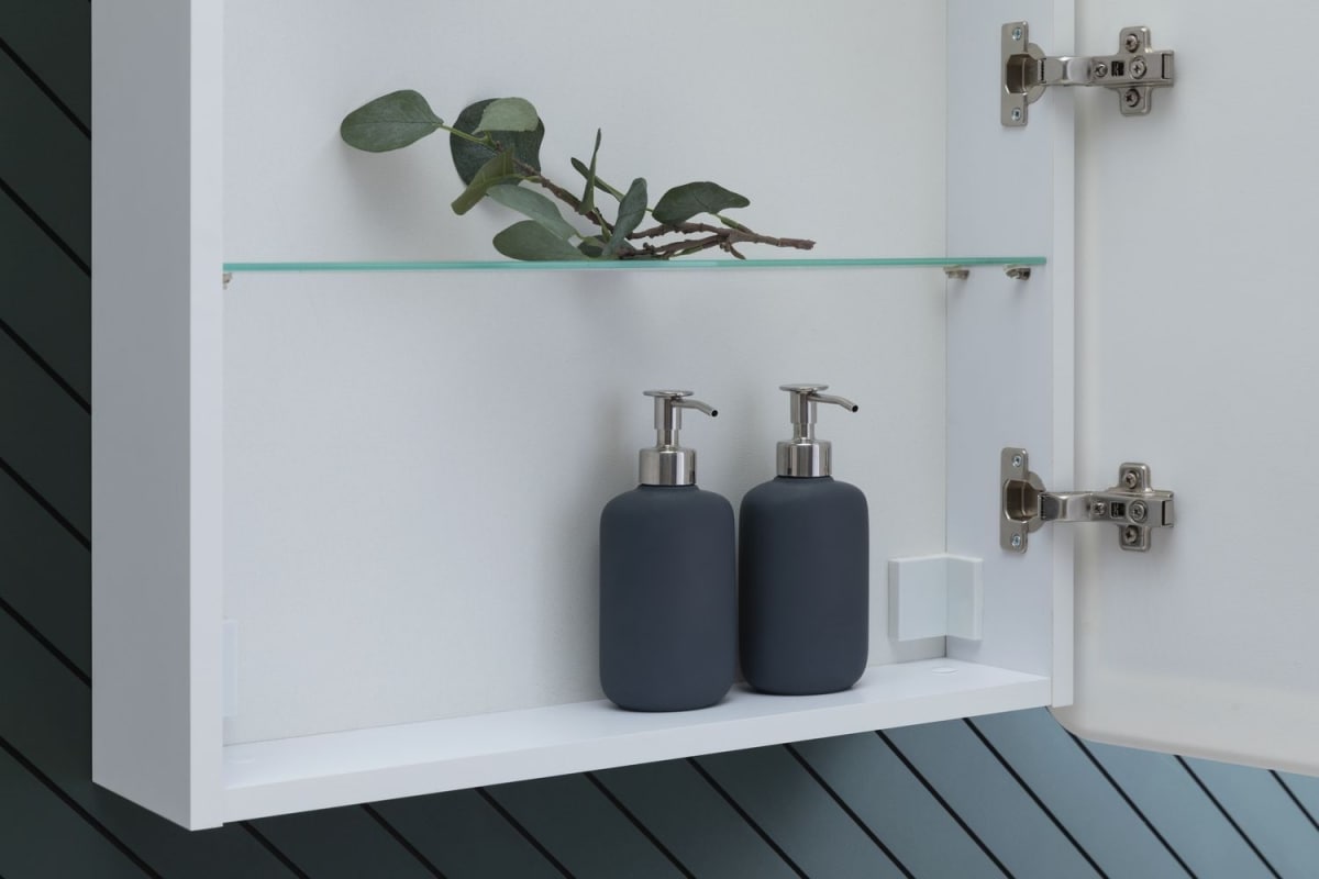 Приобрести aquanet зеркальный шкаф оптима 60 см, с led подсветкой