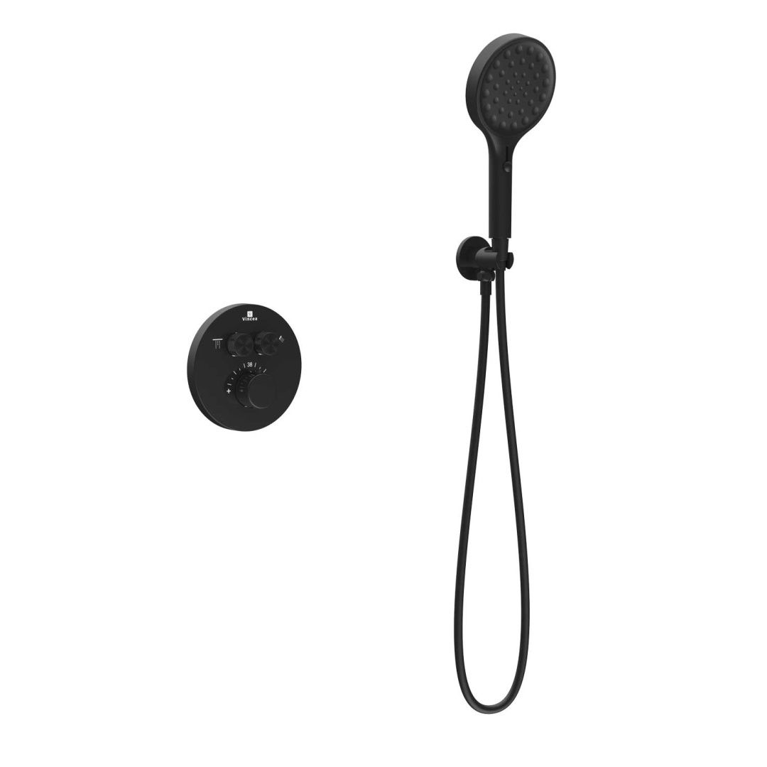 Приобрести vincea встраиваемая душевая система inspire, черная матовая vsfw-3i22mt3mb