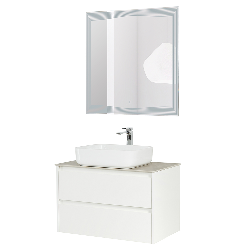 Приобрести belbagno тумба со столешницей kraft 90 см, подвесная bianco opaco