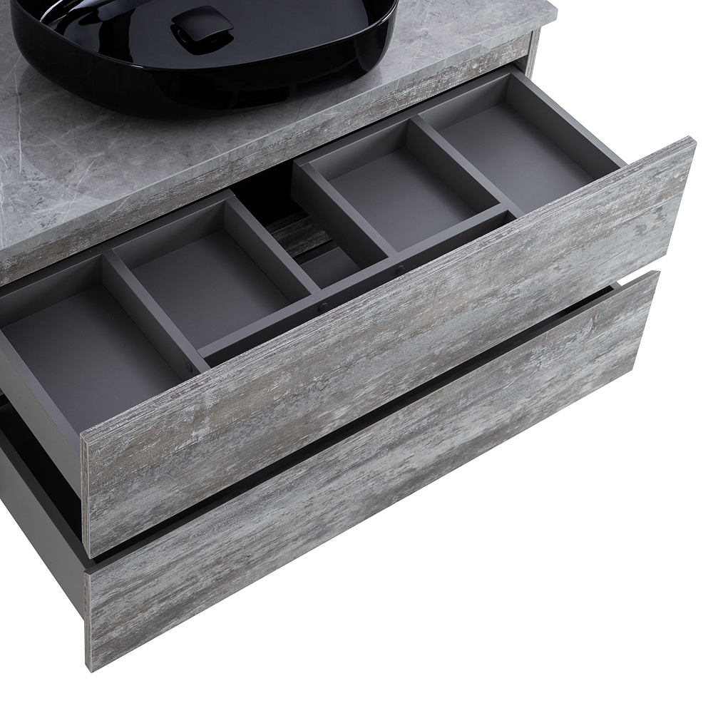 Приобрести cezares тумба со столешницей molveno 46 100 см legno grigio, серая molveno 46-100-2c-so-lg