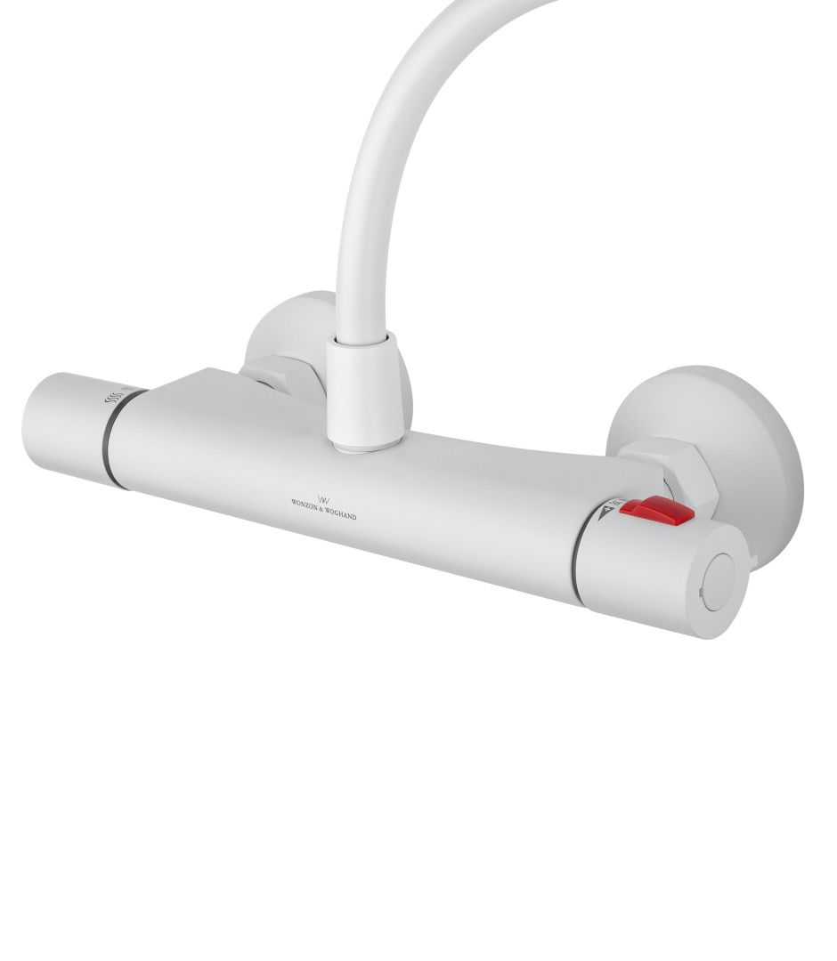 Приобрести смеситель для душа с термостатом wonzon & woghand inn 5, белый матовый (ww-b1005-a-mw)