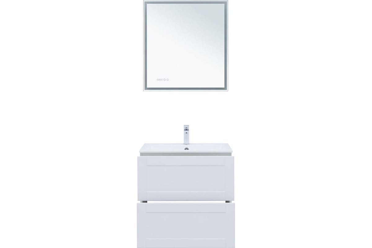 Приобрести aquanet тумба с раковиной терра 70 см, белая матовая