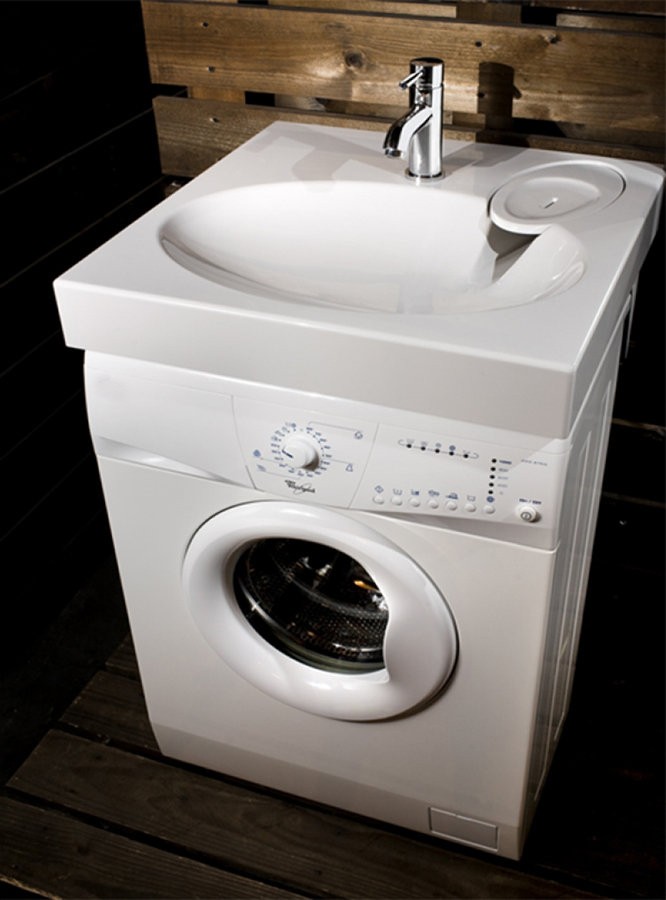 Приобрести раковина над стиральной машиной azario elegance 59,2х59,2 с сифоном