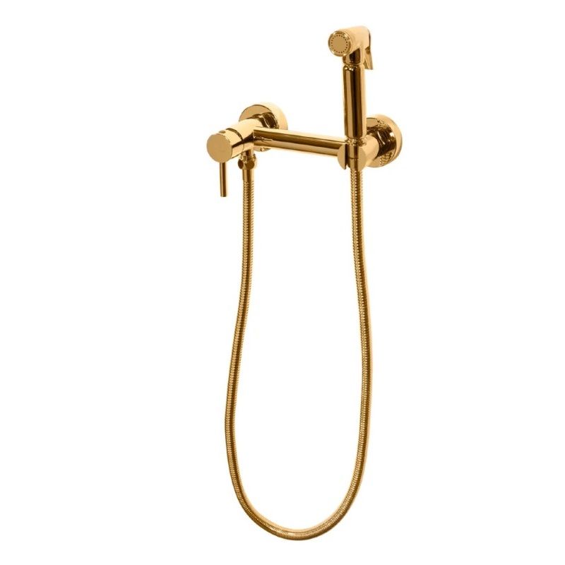 Приобрести grocenberg смеситель с гигиеническим душем, золото gb103ngo