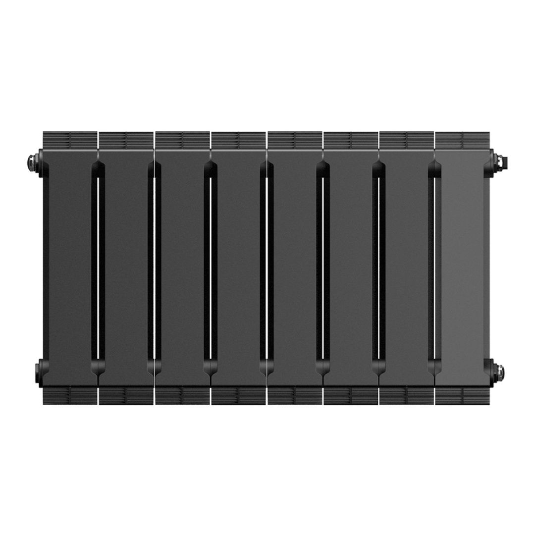 Приобрести royal thermo радиатор биметаллический pianoforte 300 /noir sable ( черный графит ) - 8 секц.