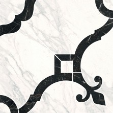 Декор напольный Kerama Marazzi Фрагонар Dec. Наборный белый 1-4 розона 30х30