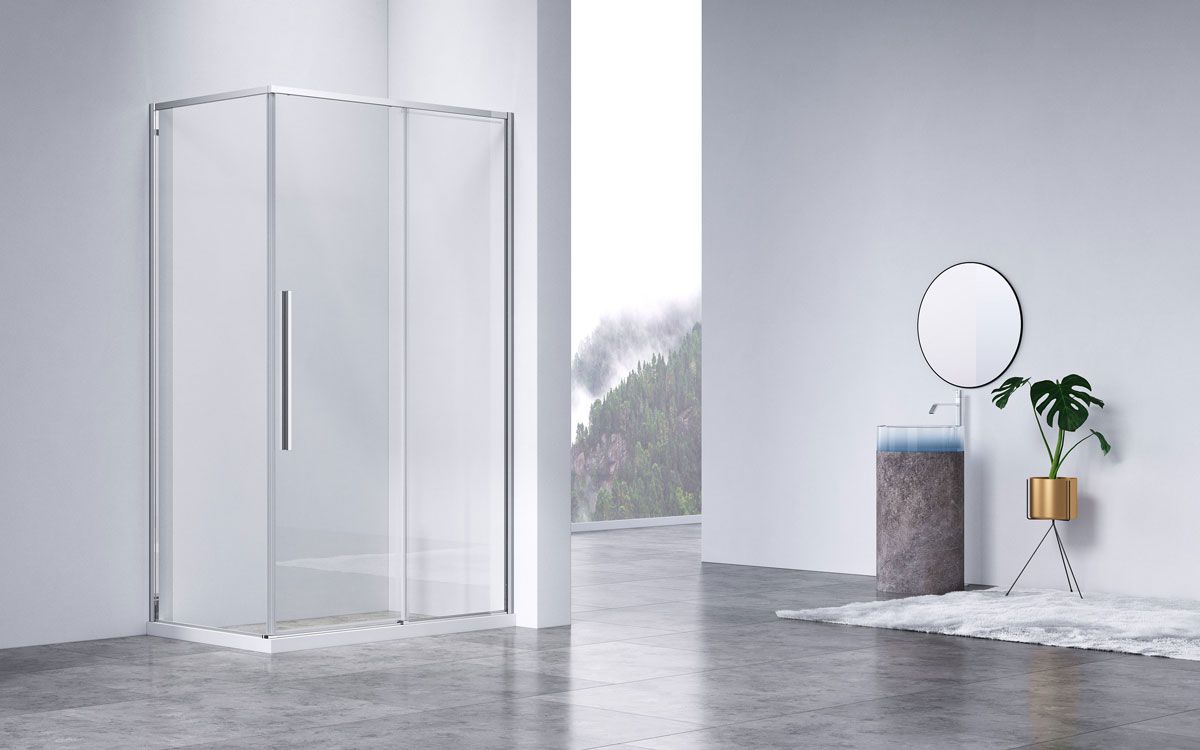 Приобрести vincea душевое ограждение slim-n 80х120 см, прозрачное, хром vsr-4sn8012cl