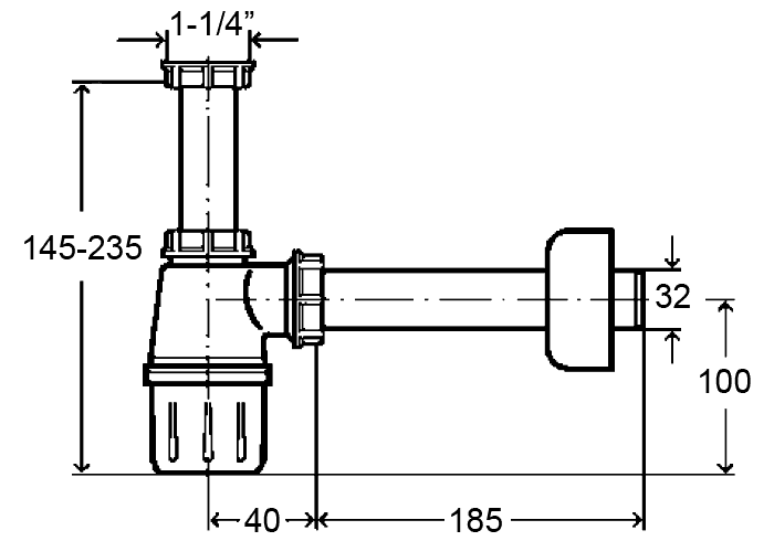 Приобрести сифон для раковины viega 103927-dn32