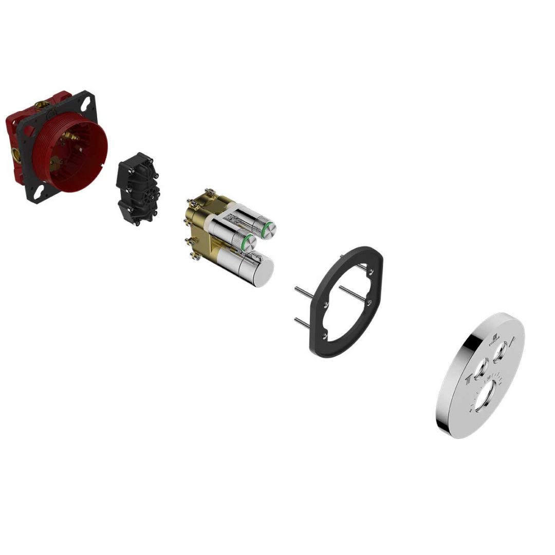 Приобрести vincea встраиваемый смеситель для душа inspire, термостат , хром vscv-322t-mch