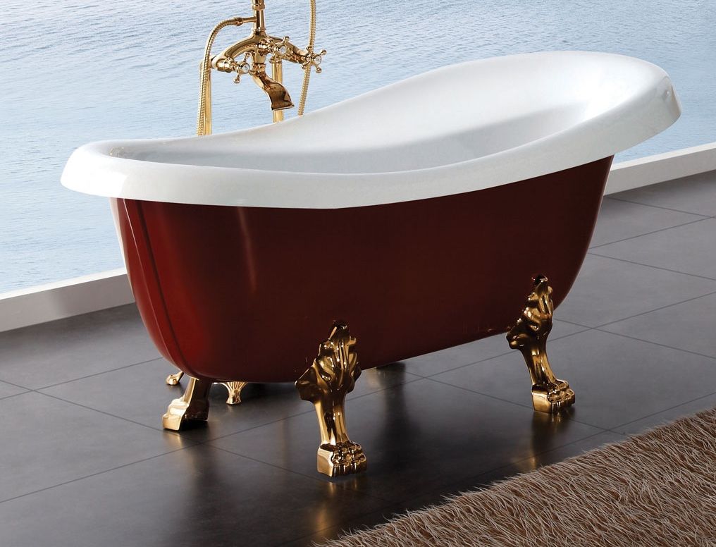 Приобрести ванна акриловая отдельностоящая belbagno 170х80 см, bb04-ros