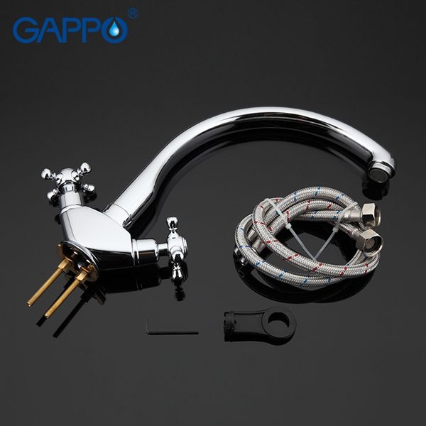 Приобрести gappo смеситель для кухни g4145 с высоким изливом, хром 90224