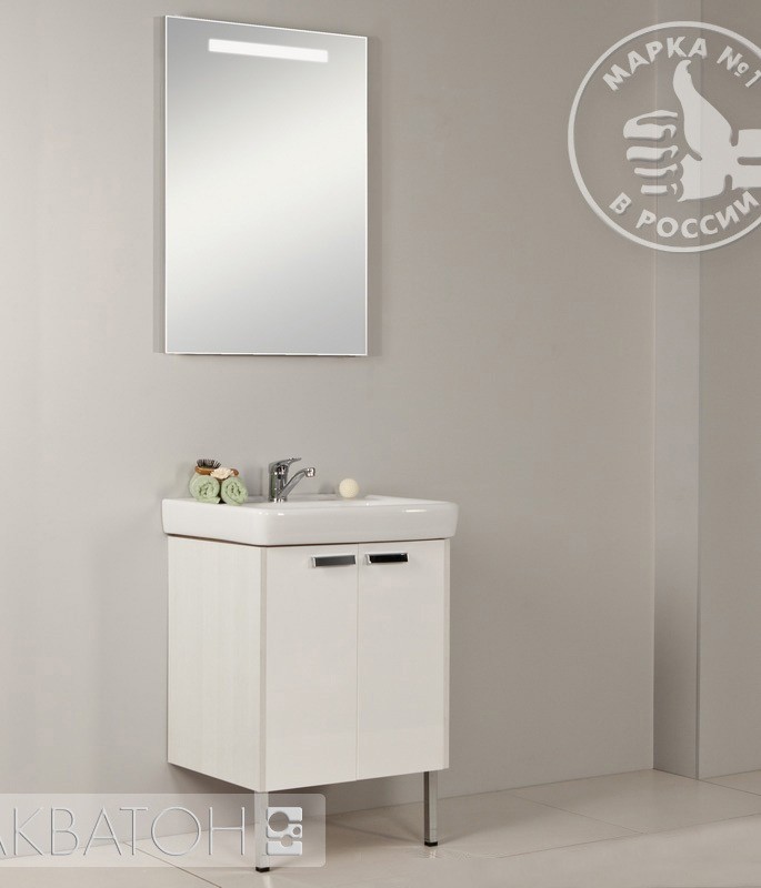 Приобрести йорк 60 тумба-умывальник (белый/выбеленное дерево) (раковина тигода 60)