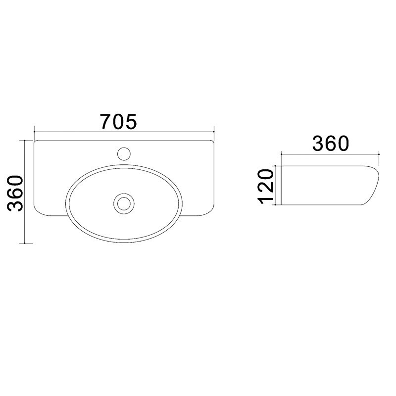 Приобрести azario раковина подвесная 70,5х36 см, белая матовая az-4360t