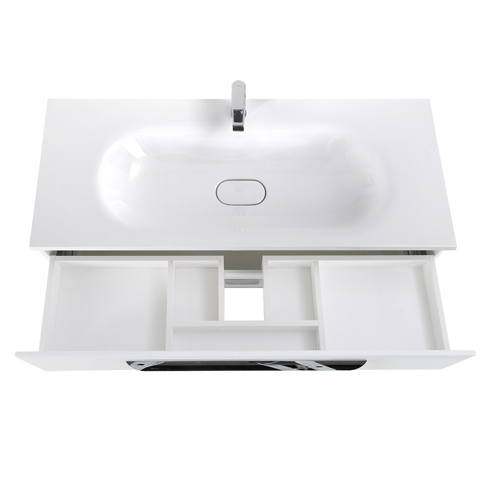 Приобрести cezares тумба подвесная с раковиной eco 120 см bianco opaco, белая матовая eco-1200-2c-so-bo