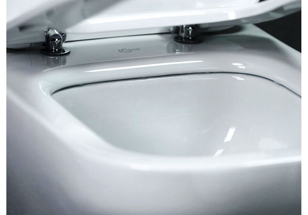 Приобрести унитаз подвесной безободковый ideal standard tesi aquablade t007901 с крышкой микролифт