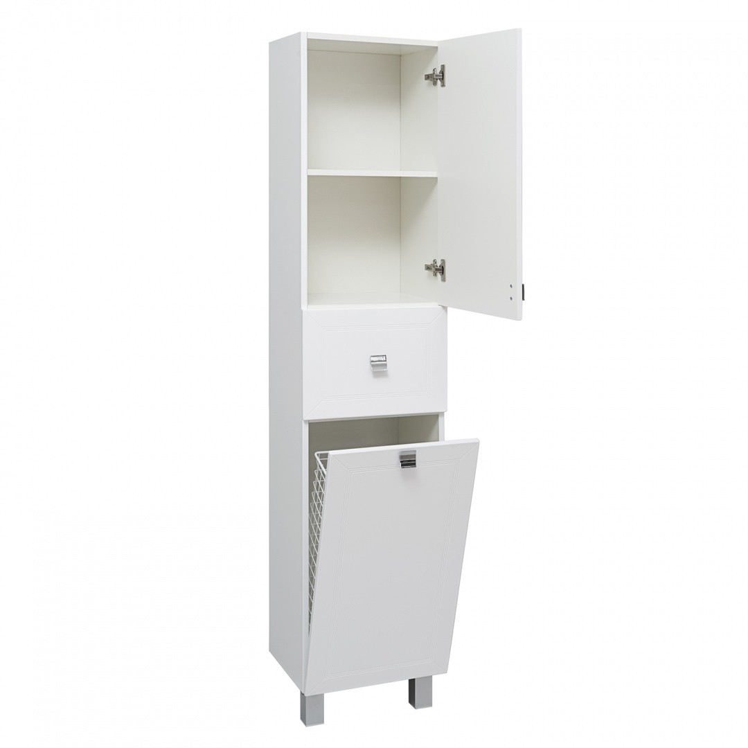 Приобрести шкаф-пенал напольный ostin 40см. с корзиной правый