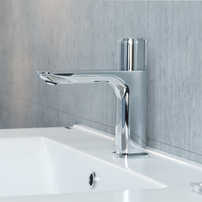 Приобрести iddis смеситель для раковины slide push control 182мм, хром slisbbti01