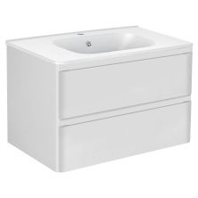 Vincea Тумба подвесная Vico 80 см, белая с белой раковиной VMC-2V800GW;VCB-2VP800W