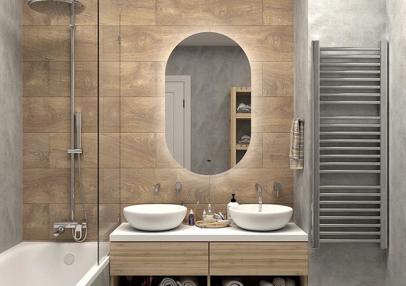 Приобрести continent зеркало с подсветкой fleur 60х100 см, бесконтактный включатель, белое