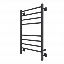 Полотенцесушитель 500х800 мм электрический Terminus Аврора П8, КС 9005, черный матовый 4670078527493