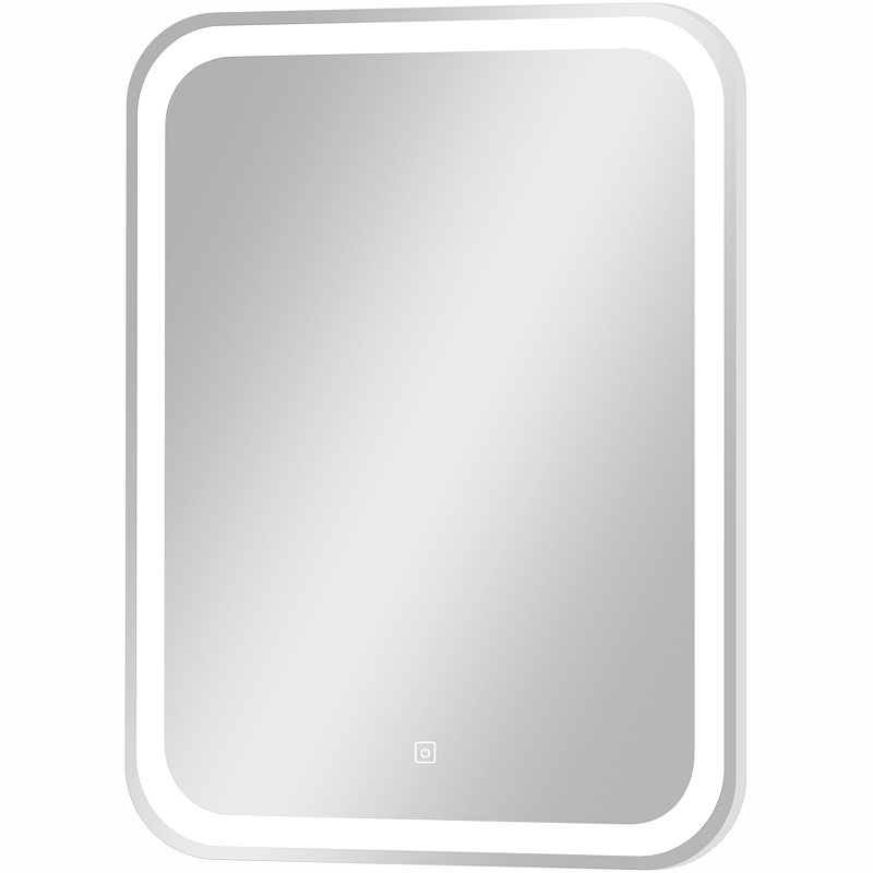 Приобрести continent зеркало с подсветкой russo 60х70 см, сенсорный включатель, белое