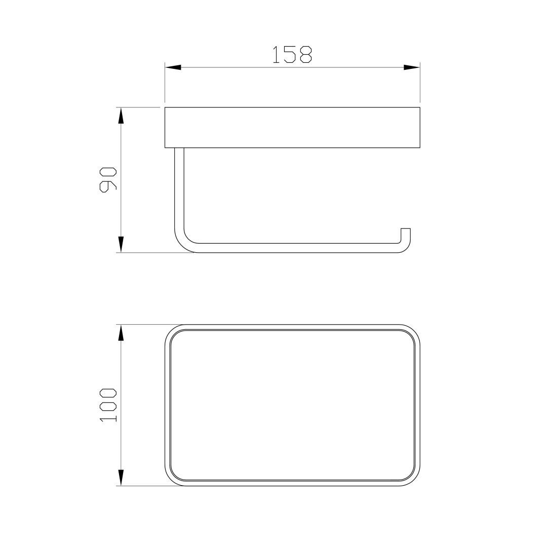 Приобрести держатель для туалетной бумаги с полкой wonzon & woghand roma, бронза (ww-7236)