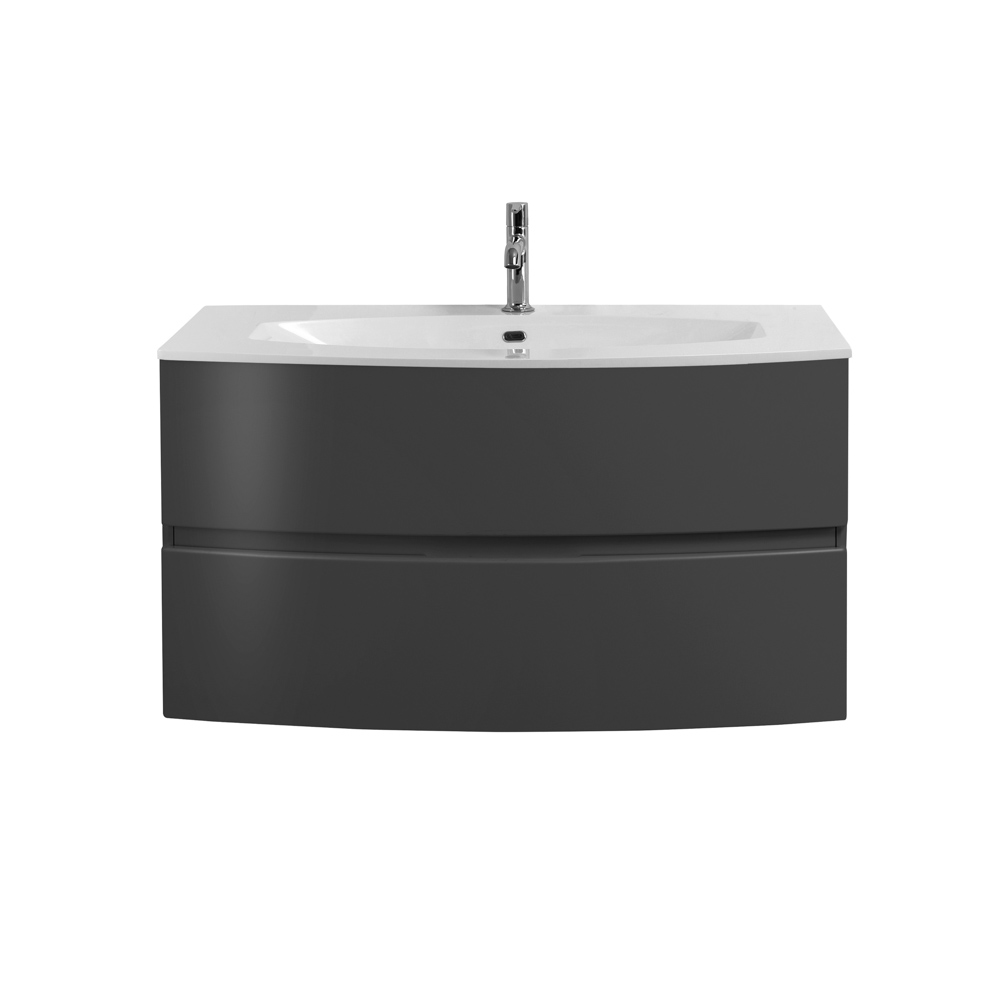 Приобрести cezares тумба подвесная с раковиной elettra 100 см grafite,литьевой мрамор, графит 55526