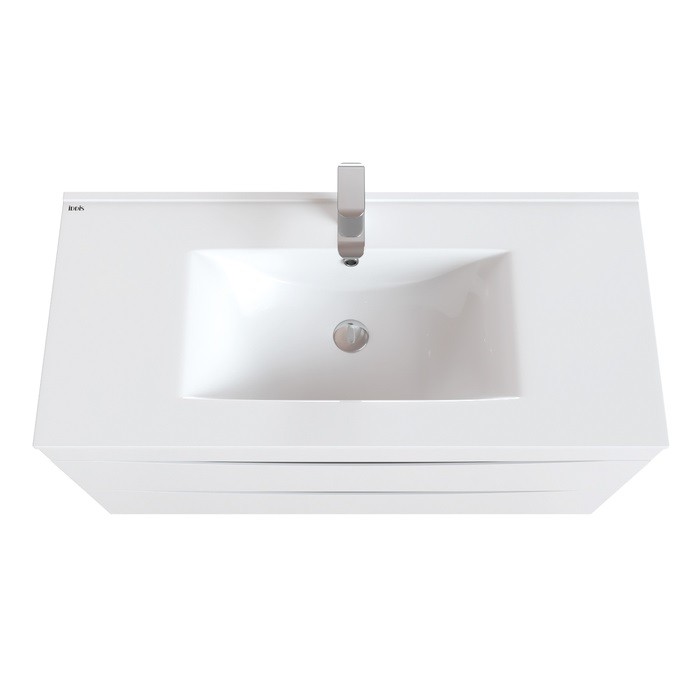 Приобрести iddis тумба подвесная cloud с раковиной 100 см. белая clo10w1i95