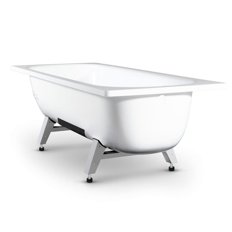 Приобрести ванна стальная виз marion 150х70 см, белый ирис m-51903