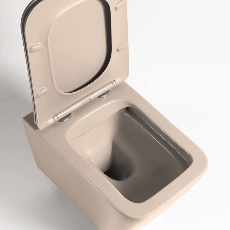 Приобрести vincea унитаз подвесной piatti q-line, ультратонкое сиденье, микролифт, капучино матовый vt1-12mc