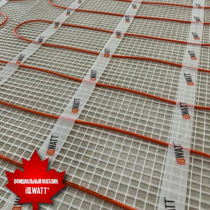 Приобрести iqwatt тонкий самоклеящийся греющий мат floor mat 150 вт/м.кв - 12м²