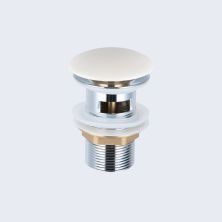 Vincea Донный клапан click clack, с переливом, белый DBS-216
