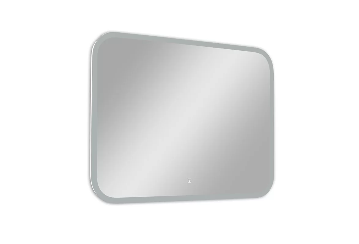 Приобрести continent зеркало с подсветкой demure 80х70 см, белое